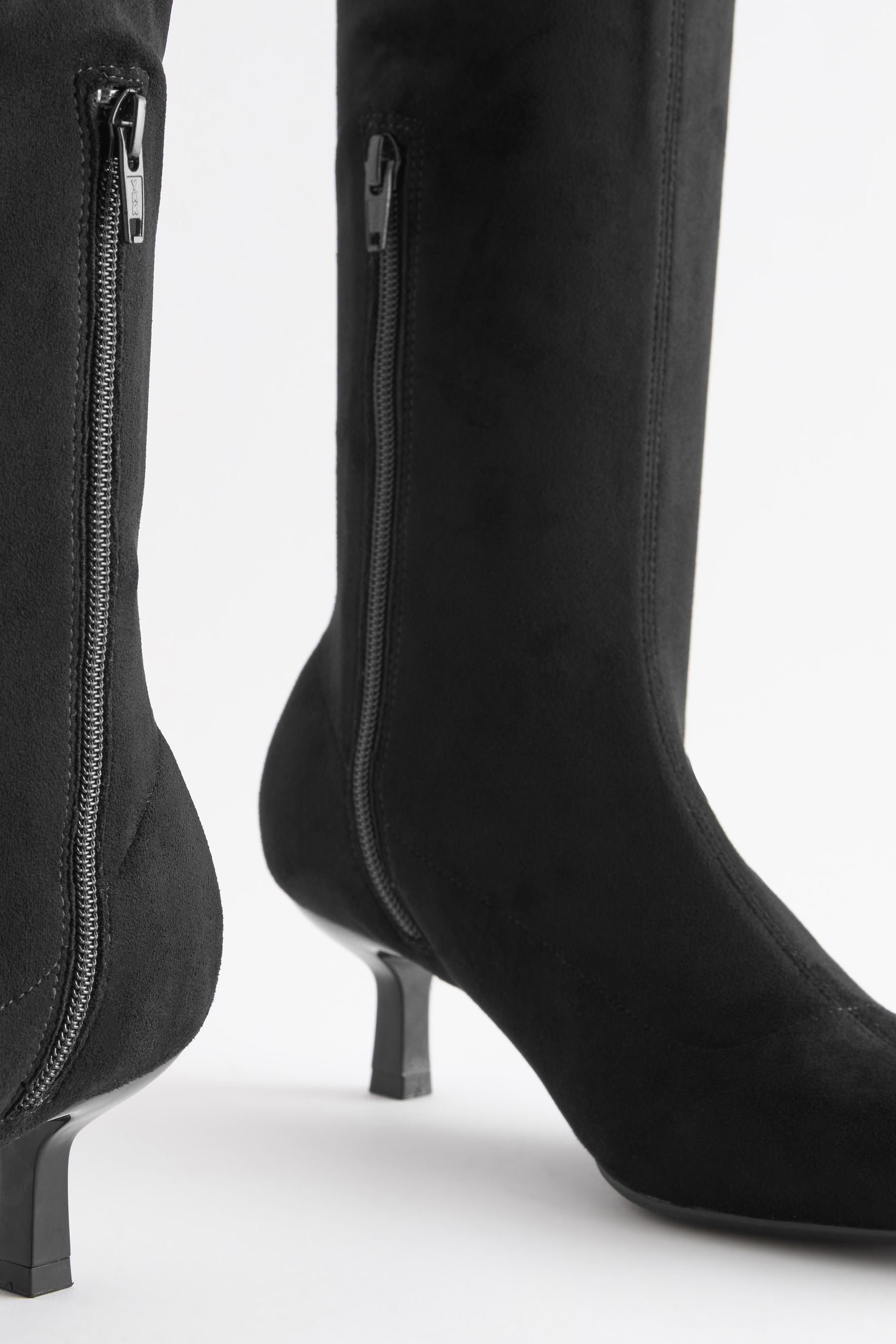 Stretch sock discount boots black