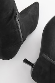 Black Forever Comfort® Knee High Stretch Sock Heel Boots - Image 7 of 7