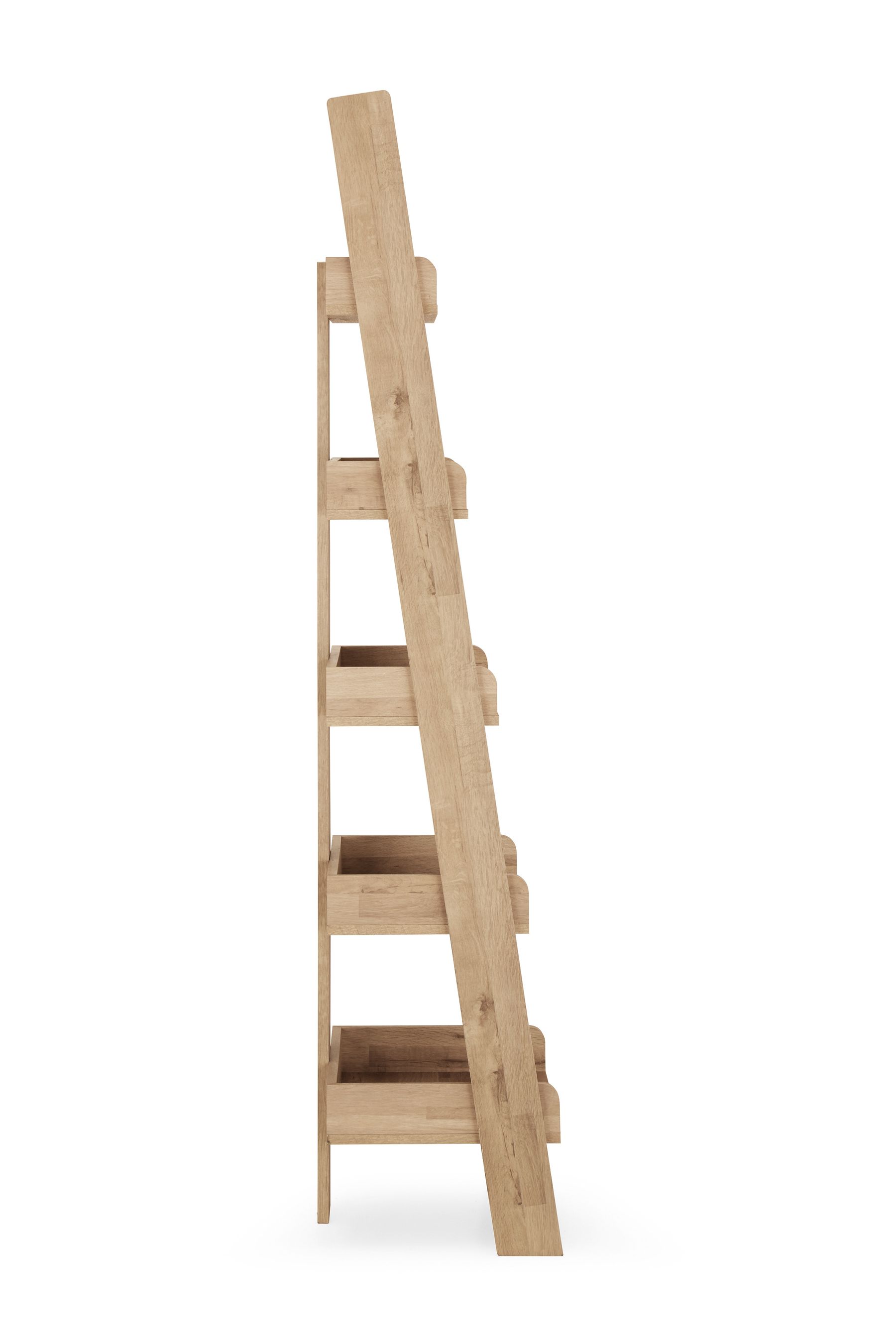 Light Bronx Oak Effect Ladder Shelf