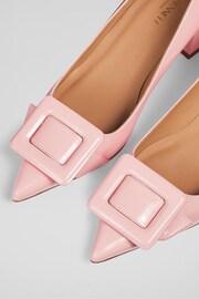 LK Bennett Tia Patent Buckle Detail Court Shoes - Image 4 of 5