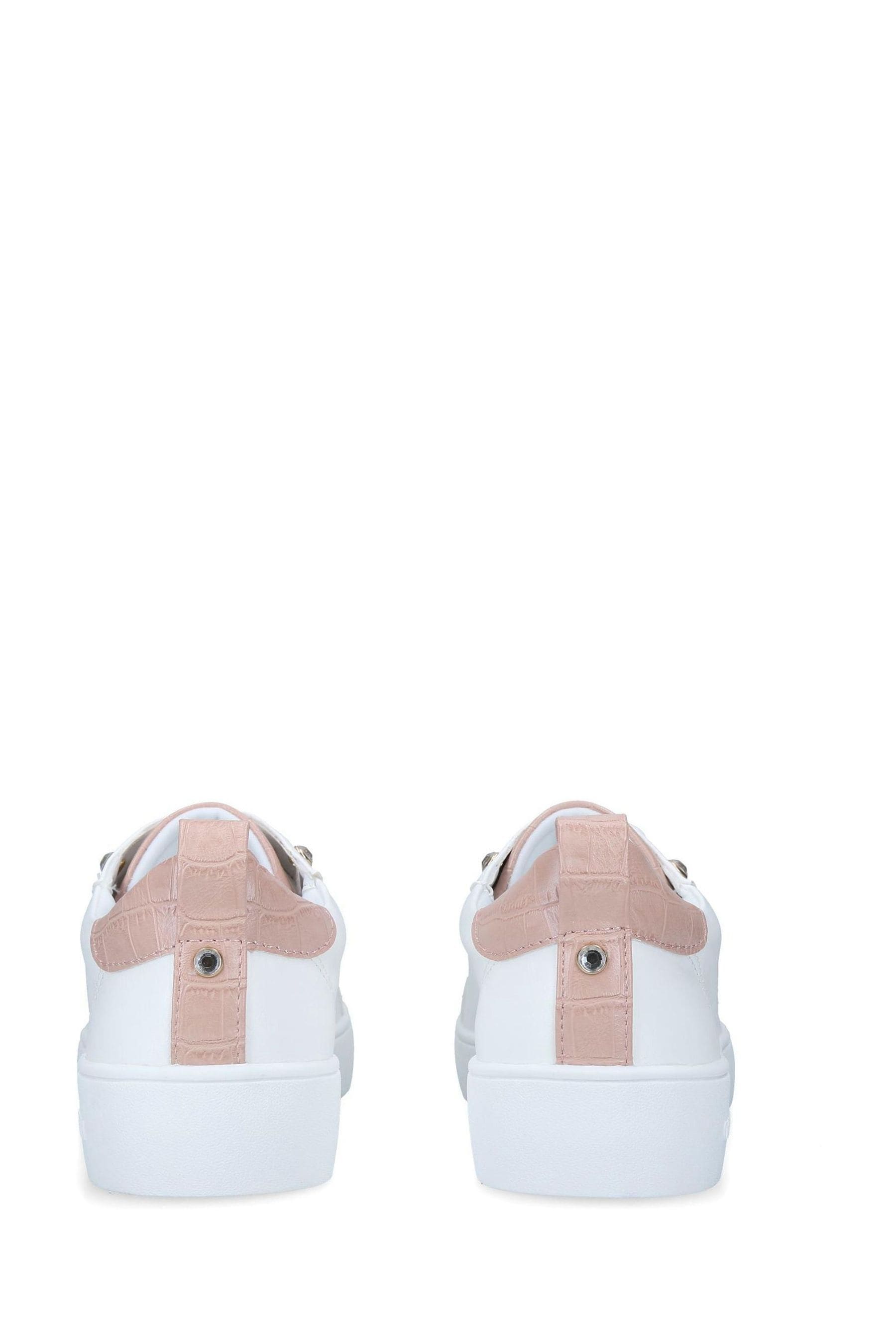 Carvela jagged trainers white shop