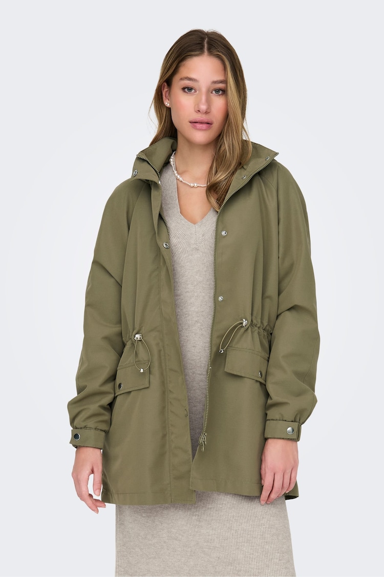 JDY Green Utility Jacket - Image 1 of 7