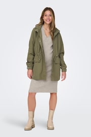 JDY Green Utility Jacket - Image 2 of 7