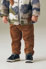 Tan Brown Corduroy Pull On 100% Cotton Trousers (3mths-7yrs) - Image 3 of 7