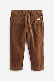 Tan Brown Corduroy Pull On 100% Cotton Trousers (3mths-7yrs) - Image 6 of 7