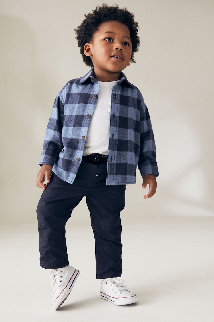 Navy Pull-On Lined Trousers (3mths-7yrs) - Image 2 of 7