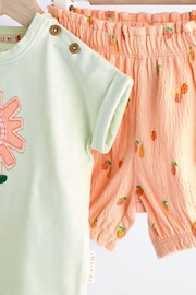 Orange Baby Top and Shorts 2 Piece Set - Image 5 of 7