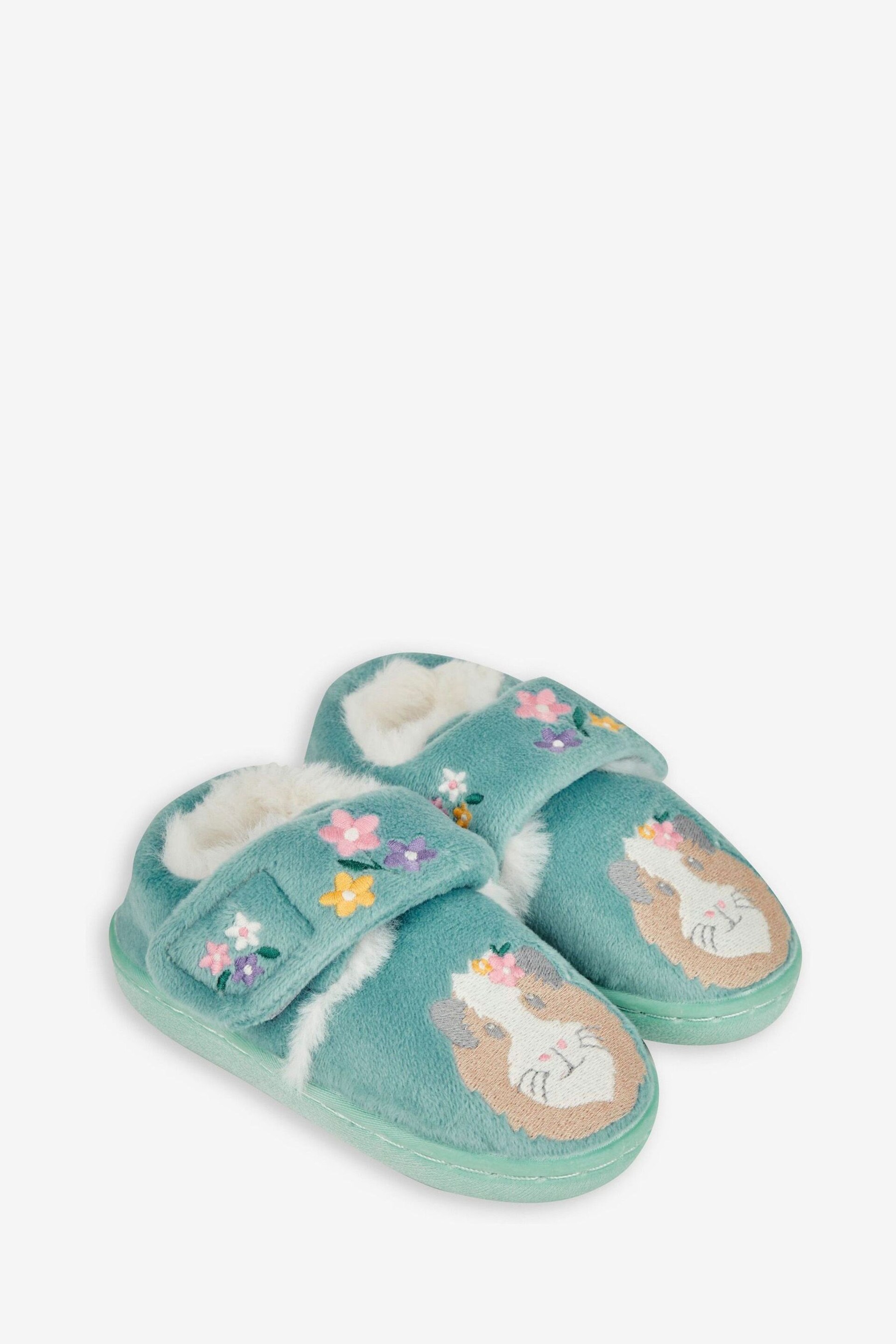 JoJo Maman Bébé Duck Egg Guinea Pig Slipper Shoes - Image 1 of 4