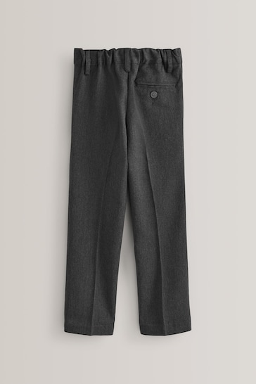 Grey Slim Waist School Pleat Front Trousers (3-17yrs)