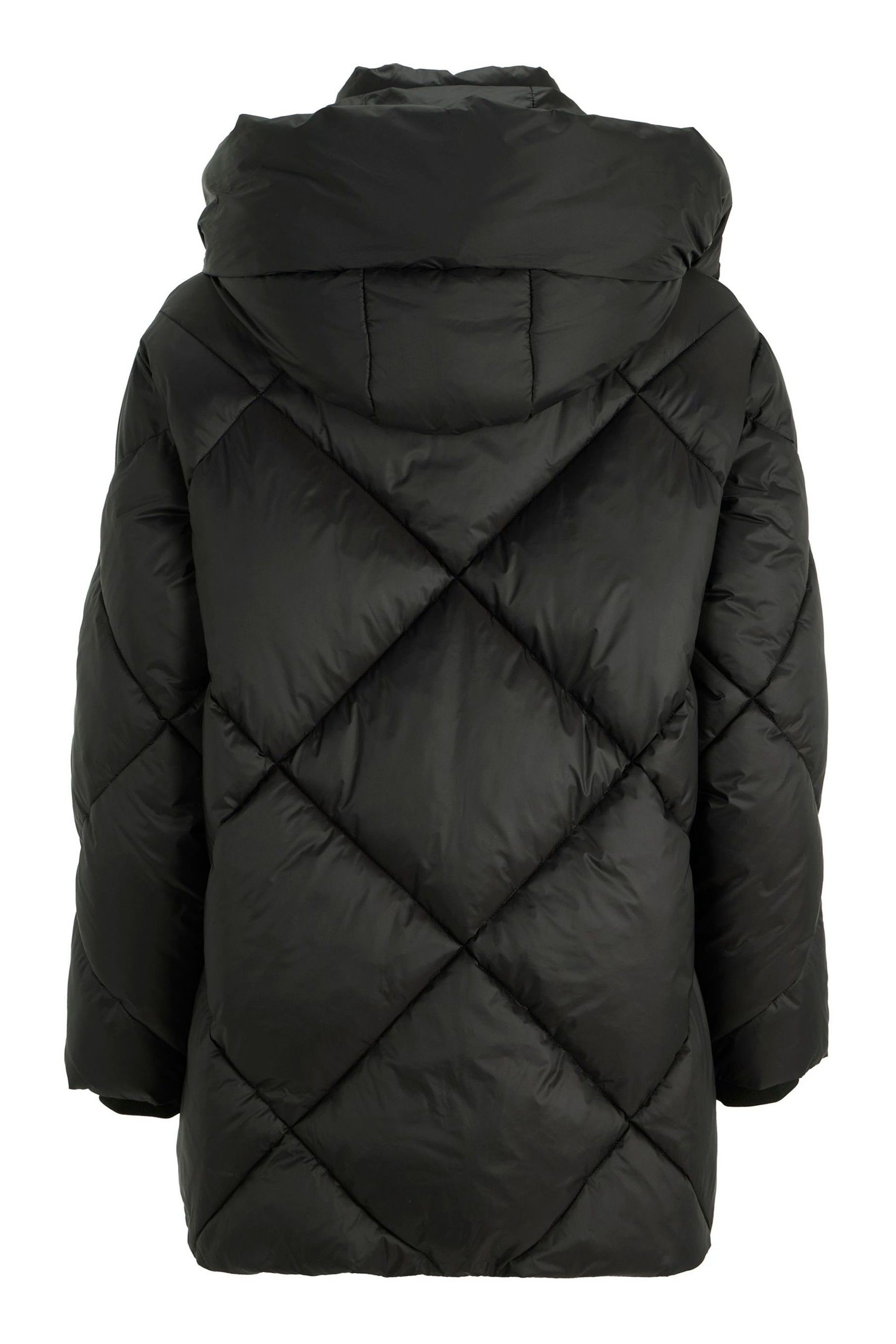 Buy Mint Velvet Black Hooded Padded Coat from the Next UK online shop