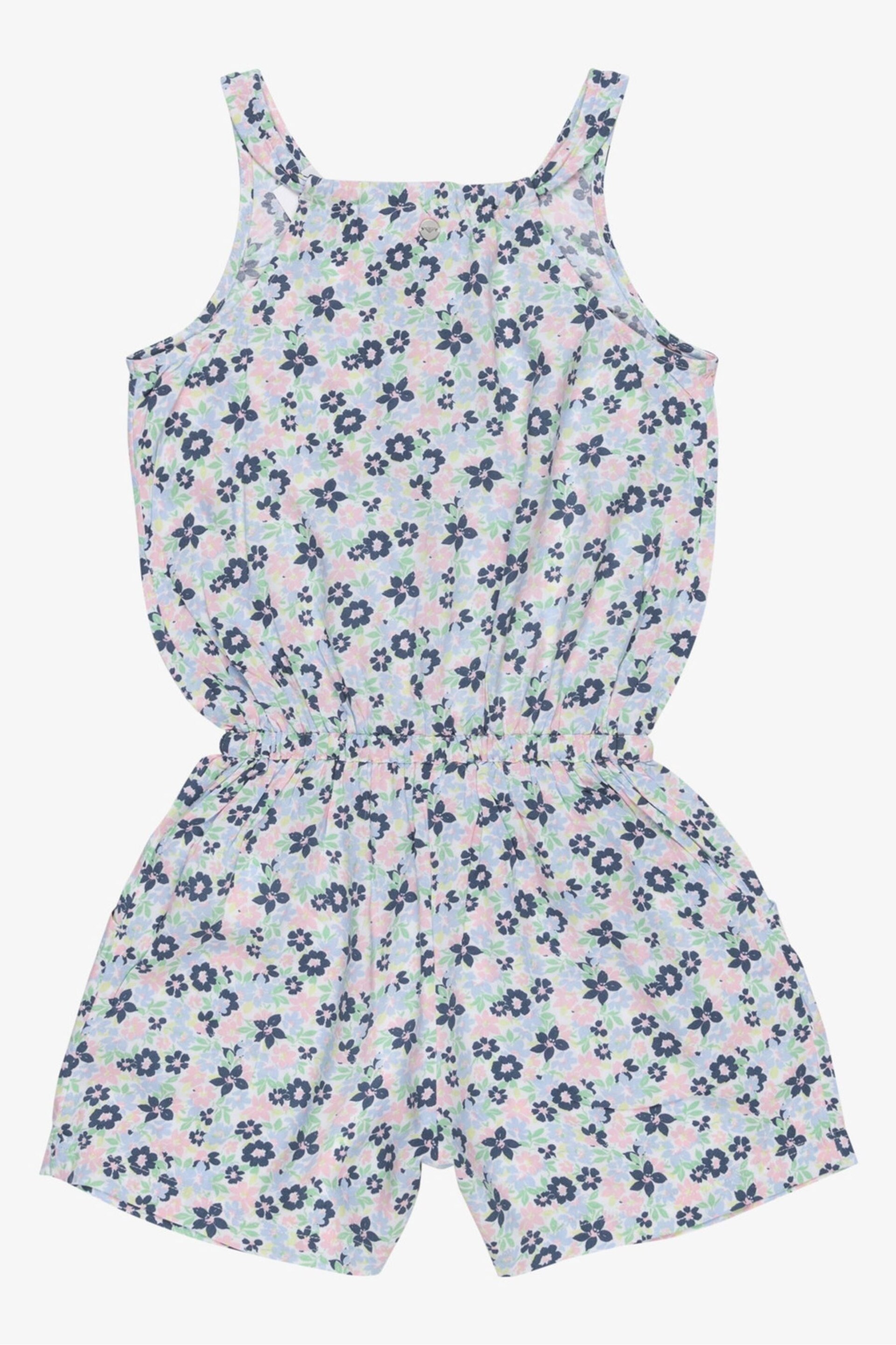 Roxy Girls Floral Print Playsuit - Image 2 of 2