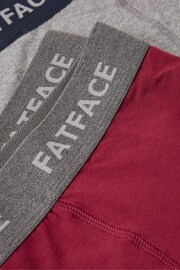 FatFace Burgundy Red Plain Boxers 2 Pack - Image 2 of 2