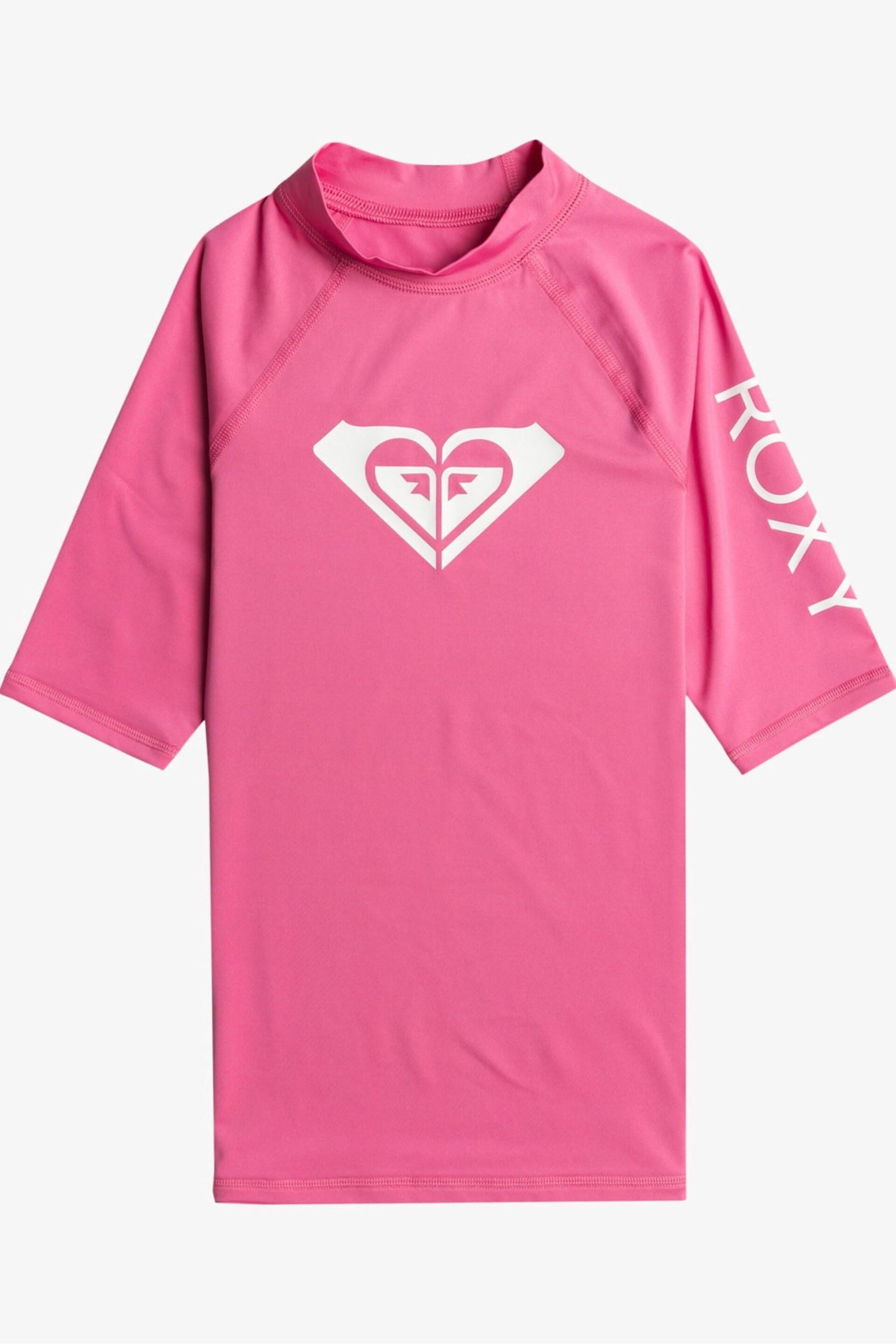 Roxy Girls Whole Hearted Short Sleeve Rash Vest - Image 1 of 2