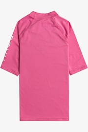 Roxy Girls Whole Hearted Short Sleeve Rash Vest - Image 2 of 2