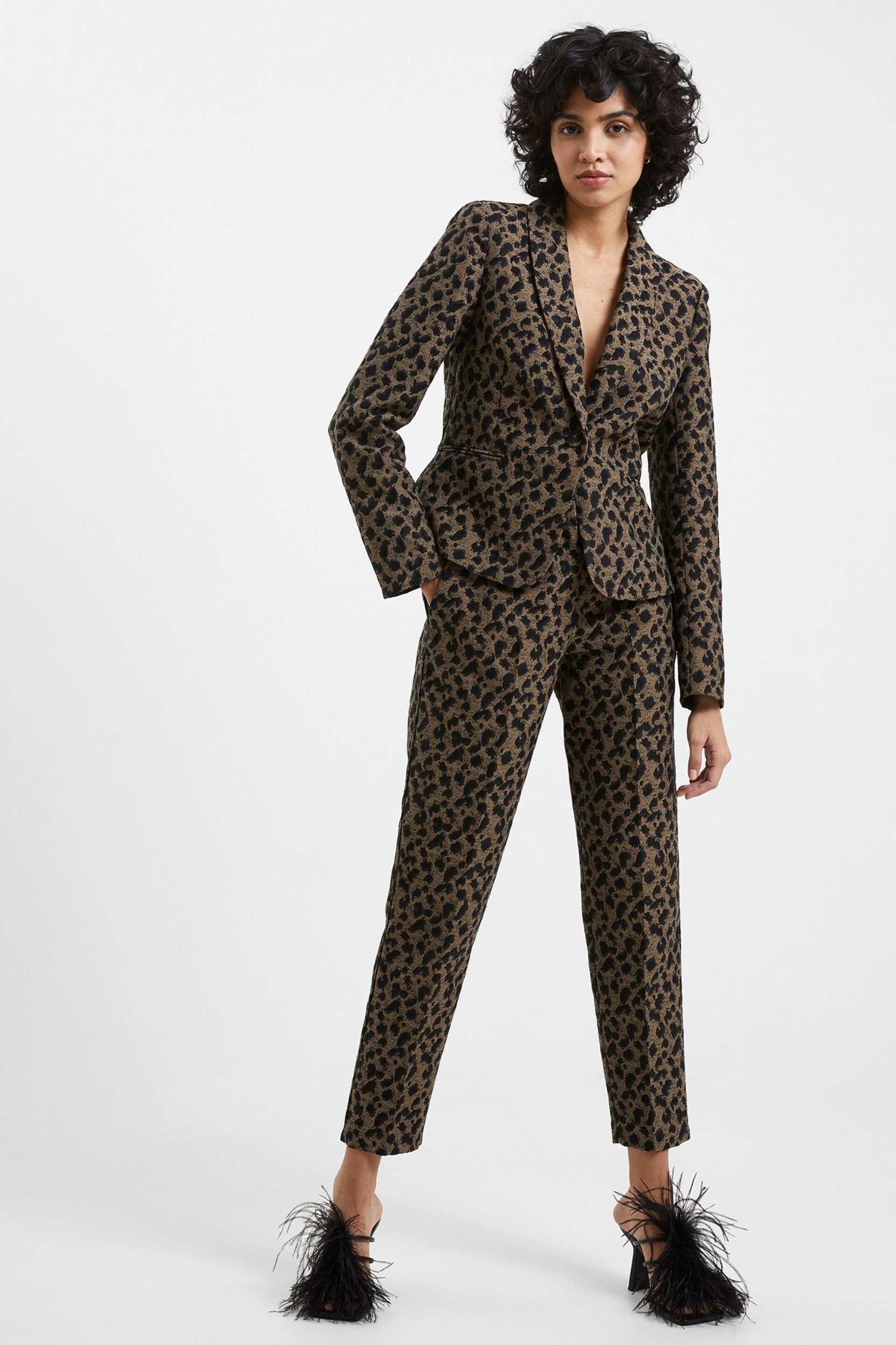 French Connection Estella Jacquard Trousers - Image 1 of 4