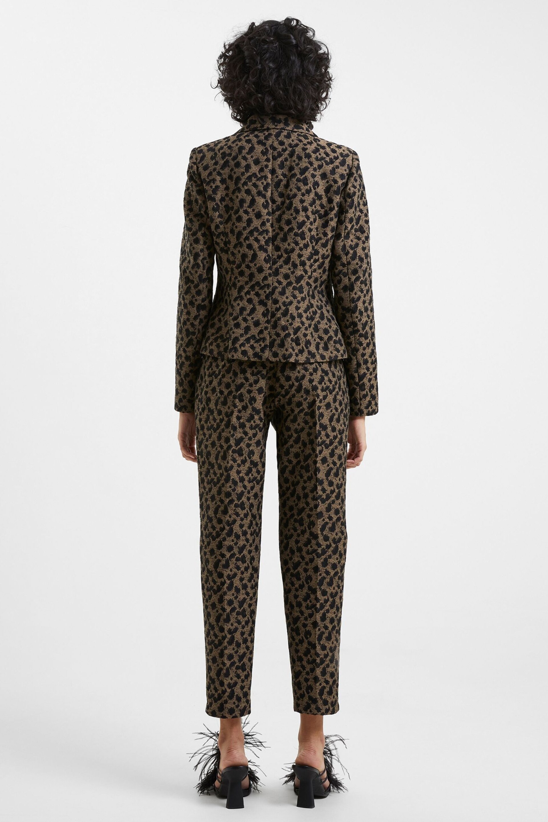 French Connection Estella Jacquard Trousers - Image 2 of 4