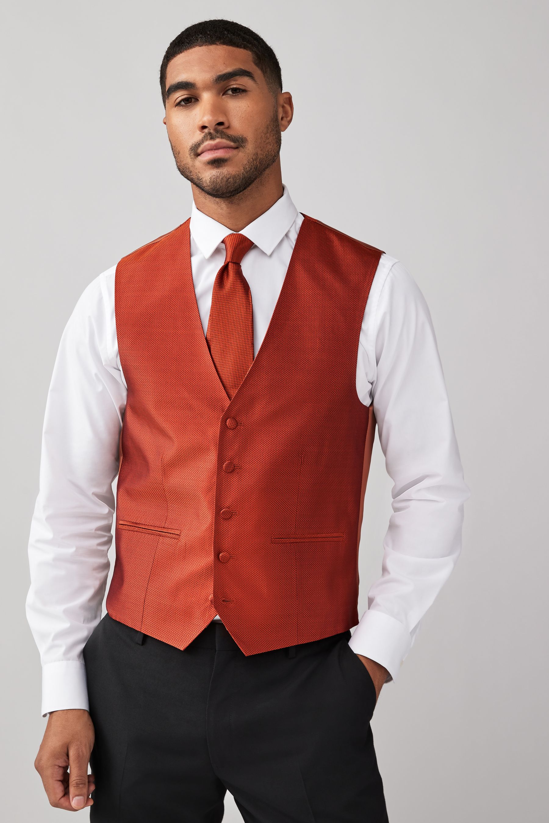 Orange waistcoat hot sale