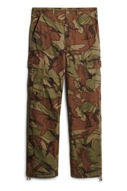 Superdry Camo Green Baggy Cargo Trousers - Image 5 of 7