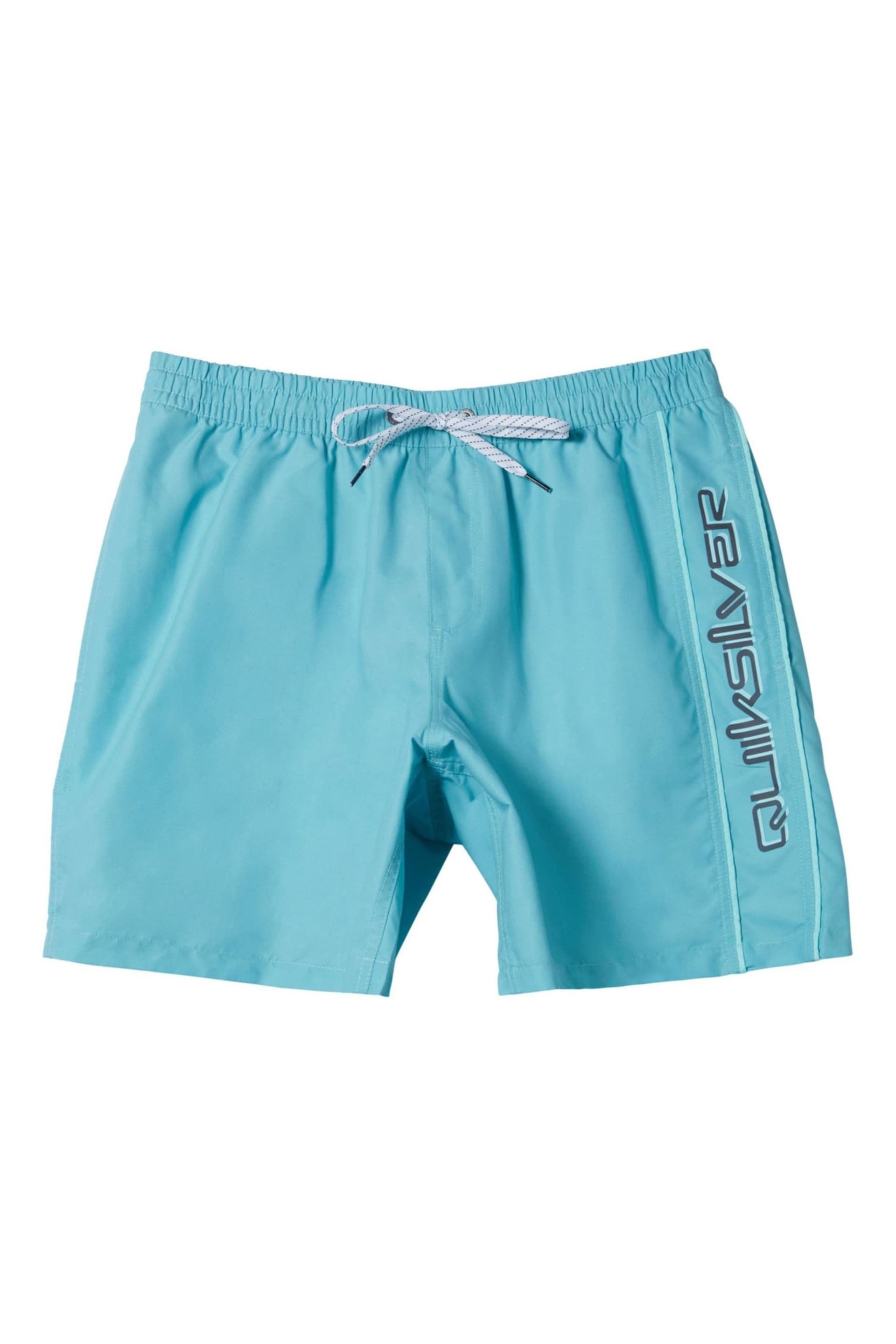 Quiksilver Blue Logo Volley Shorts - Image 6 of 7