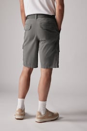 Charcoal Grey Belted Cargo Shorts - Image 3 of 12