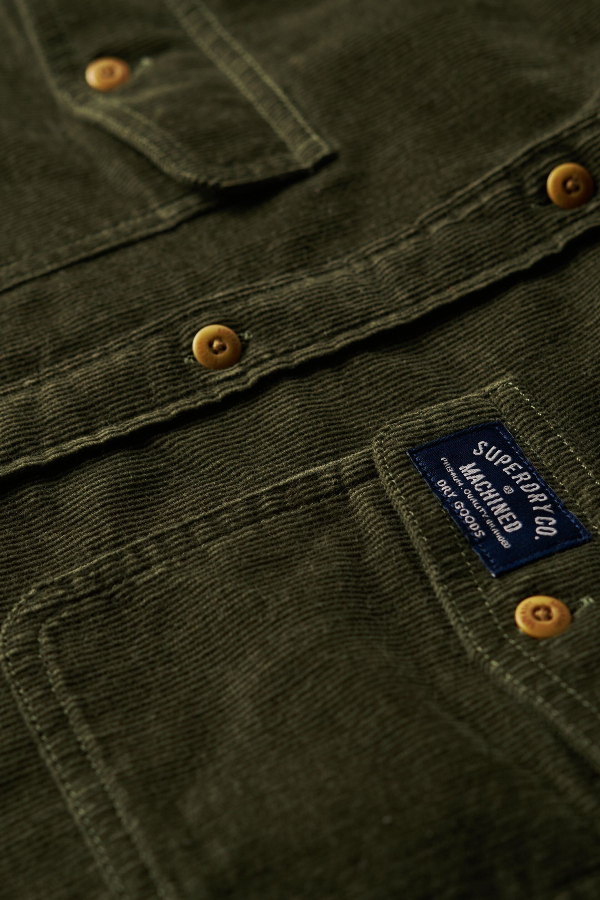 Superdry Green Trailsman Cord Shirt - Image 6 of 6