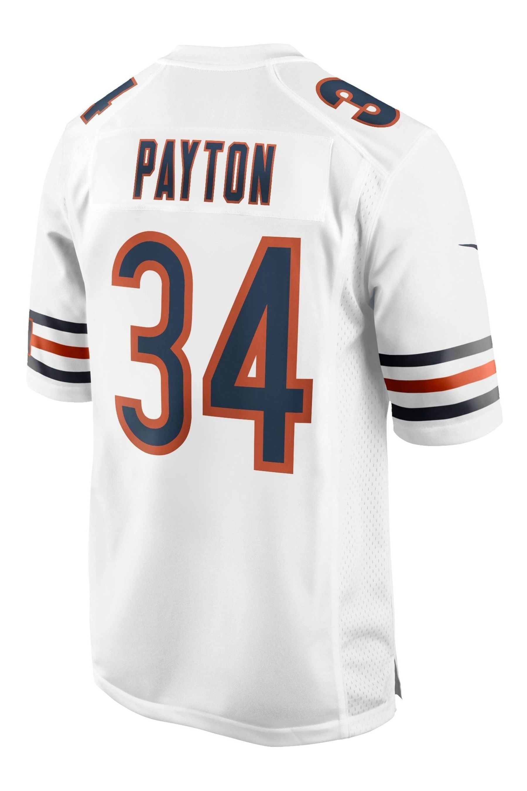 Nike White NFL Chicago Bears Game Road Jersey Walter Payton