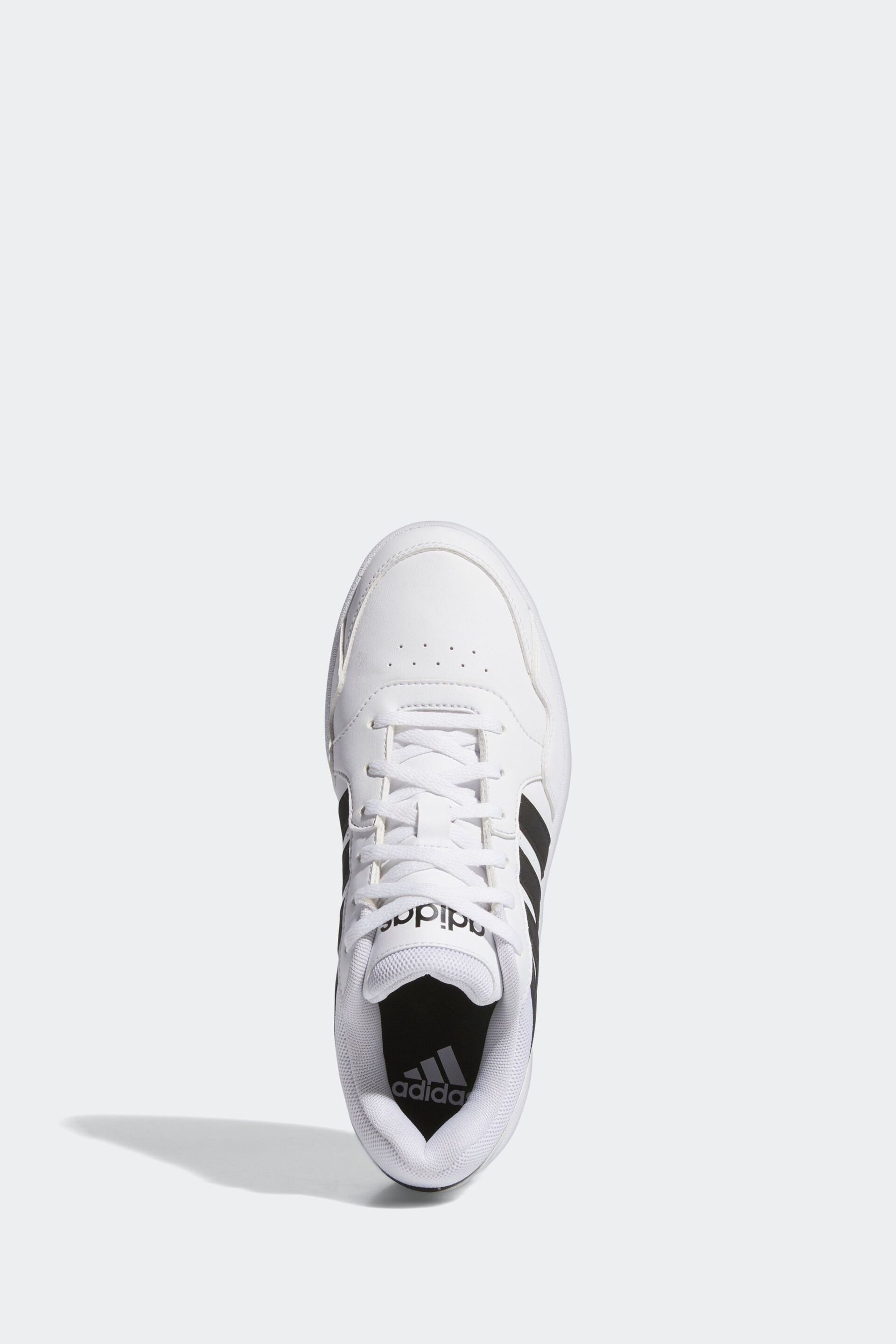 adidas Originals White/Black Hoops 3.0 Bold Trainers - Image 5 of 10