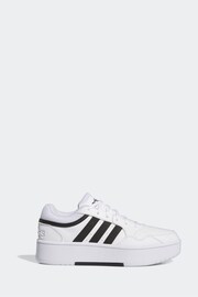 adidas Originals White/Black Hoops 3.0 Bold Trainers - Image 9 of 10