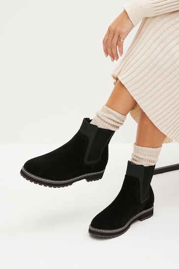 Black Forever Comfort® Chelsea Ankle Boots