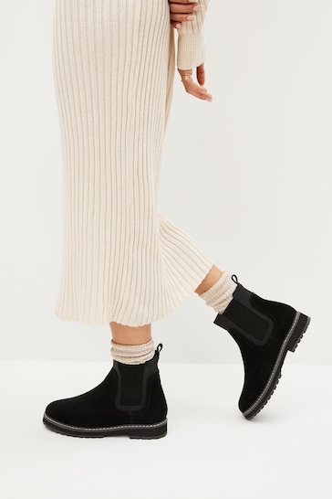 Black Regular/Wide Fit Forever Comfort® Chelsea Ankle Boots