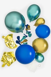 Green/Navy Blue/Gold Eid 75 Piece Balloon Arch - Image 3 of 4