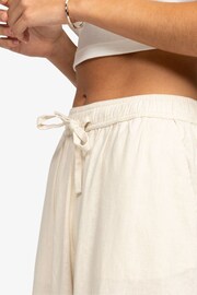 Roxy Cream Lekeitio Wide Leg Beach Trousers - Image 5 of 7