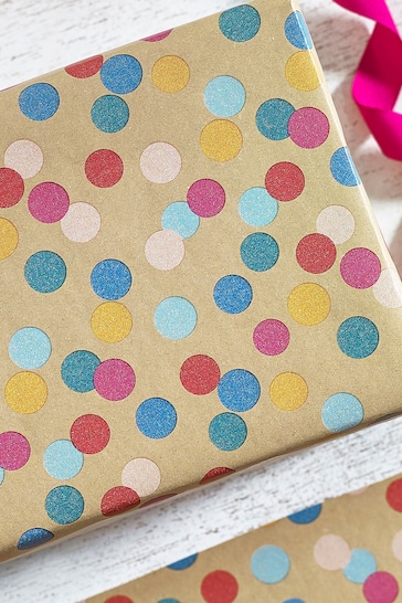 Multi Spots 10 Metre Wrapping Paper