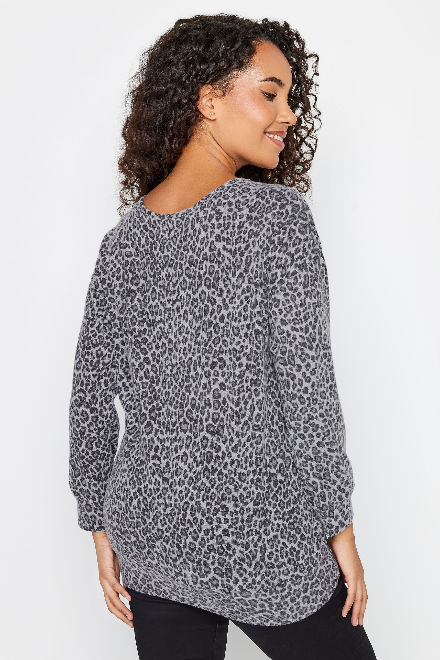 Buy M Co Grey Leopard Print Jumper from the Next UK online shop