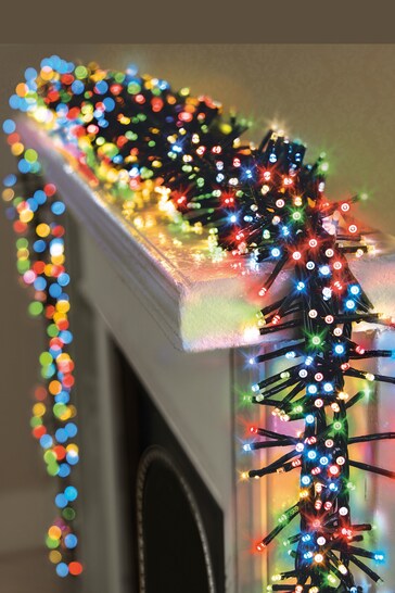 Premier Decorations Ltd Multi LED Clusters With Timer Christmas Lights