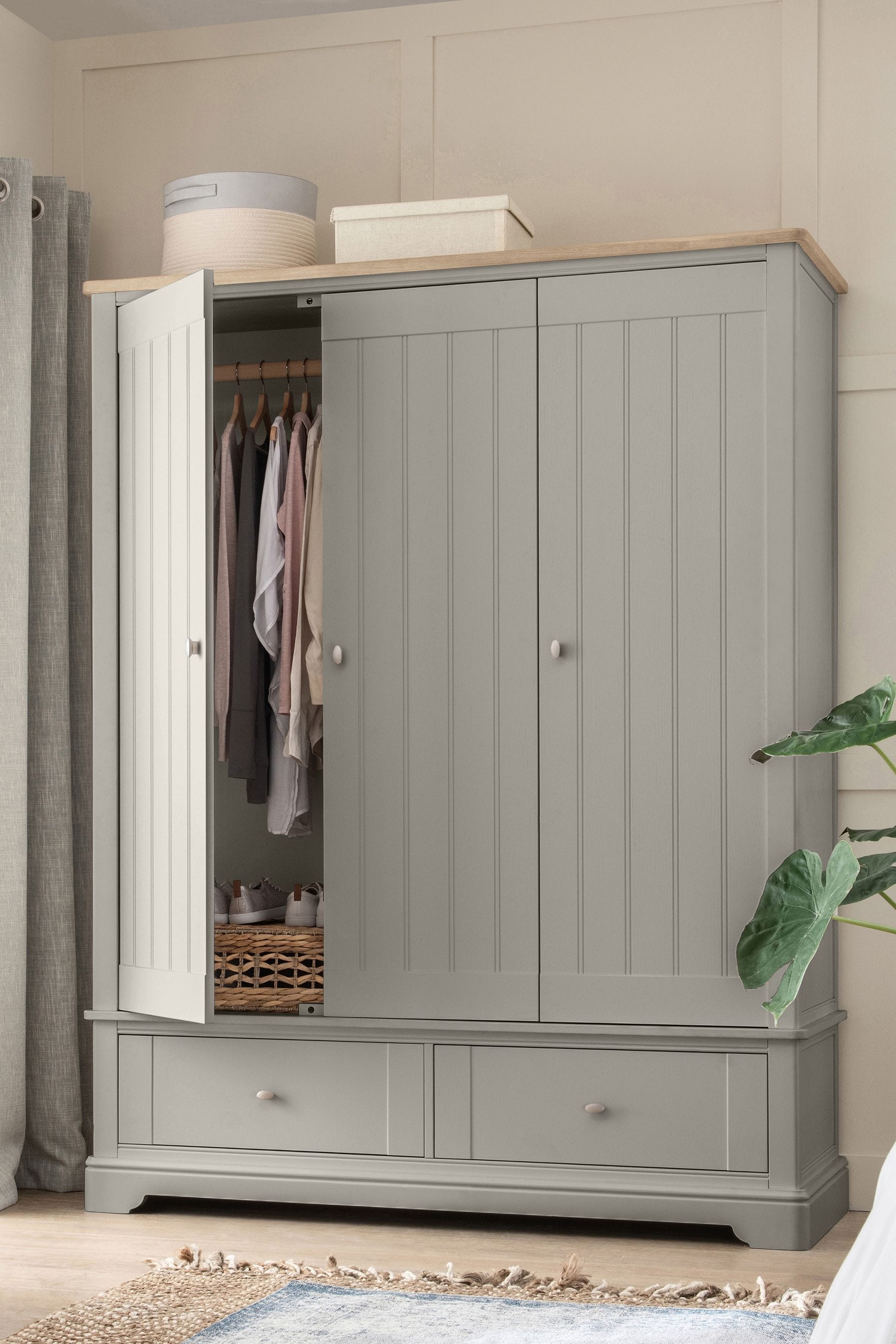 Next oak wardrobe sale