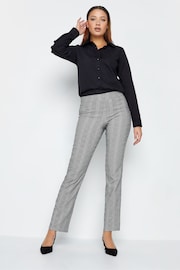 Long Tall Sally Grey Straight Dogstooth Trousers - Image 3 of 3