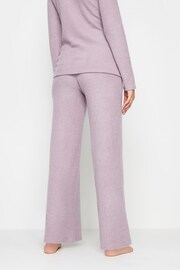 Long Tall Sally Pink Ribbed Wide Leg Trousers - Image 2 of 4