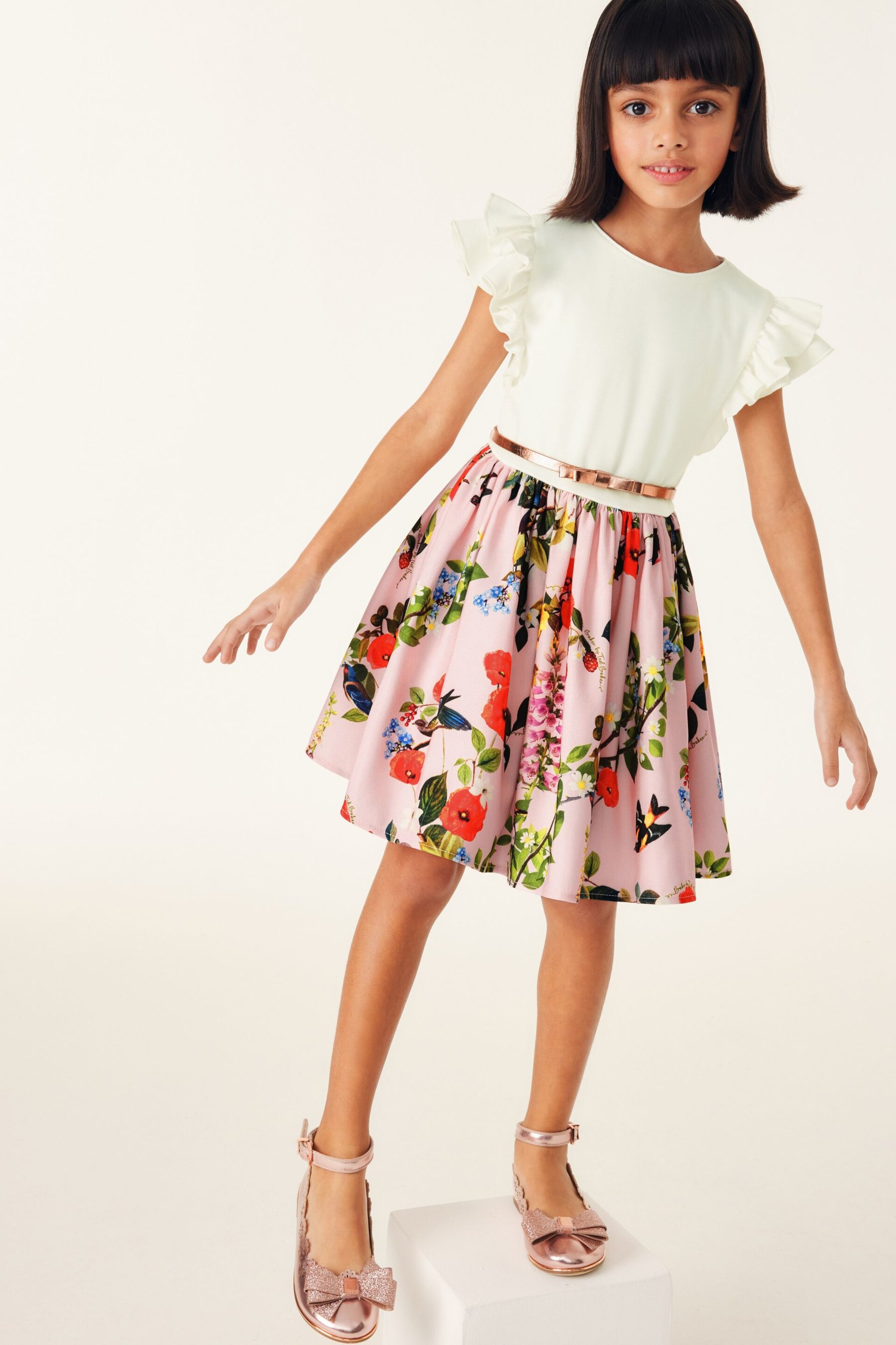 Baker by Ted Baker Floral 2-in-1 Dress - Image 4 of 14