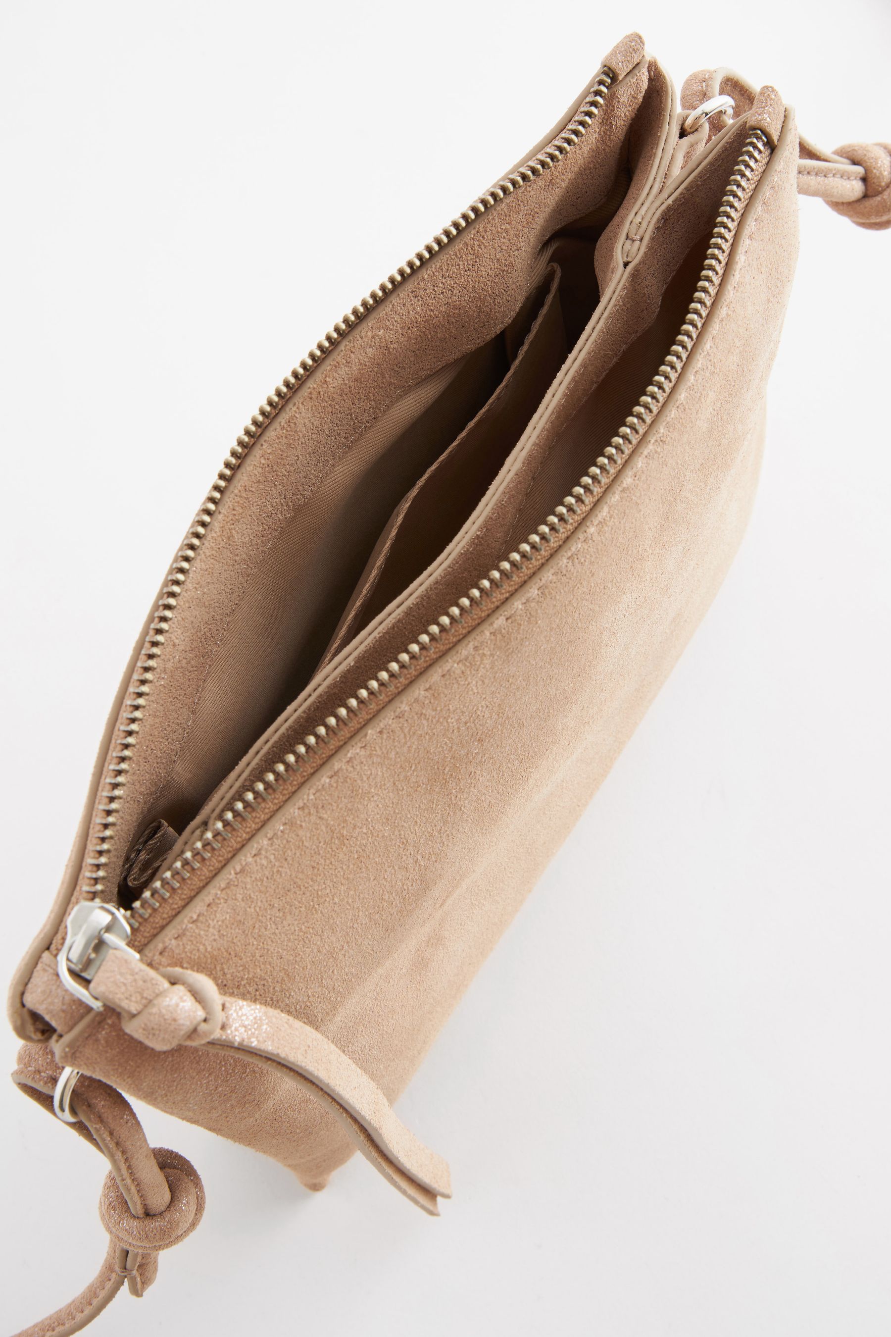 Buy Gold Leather Cross Body Bag from Next Canada