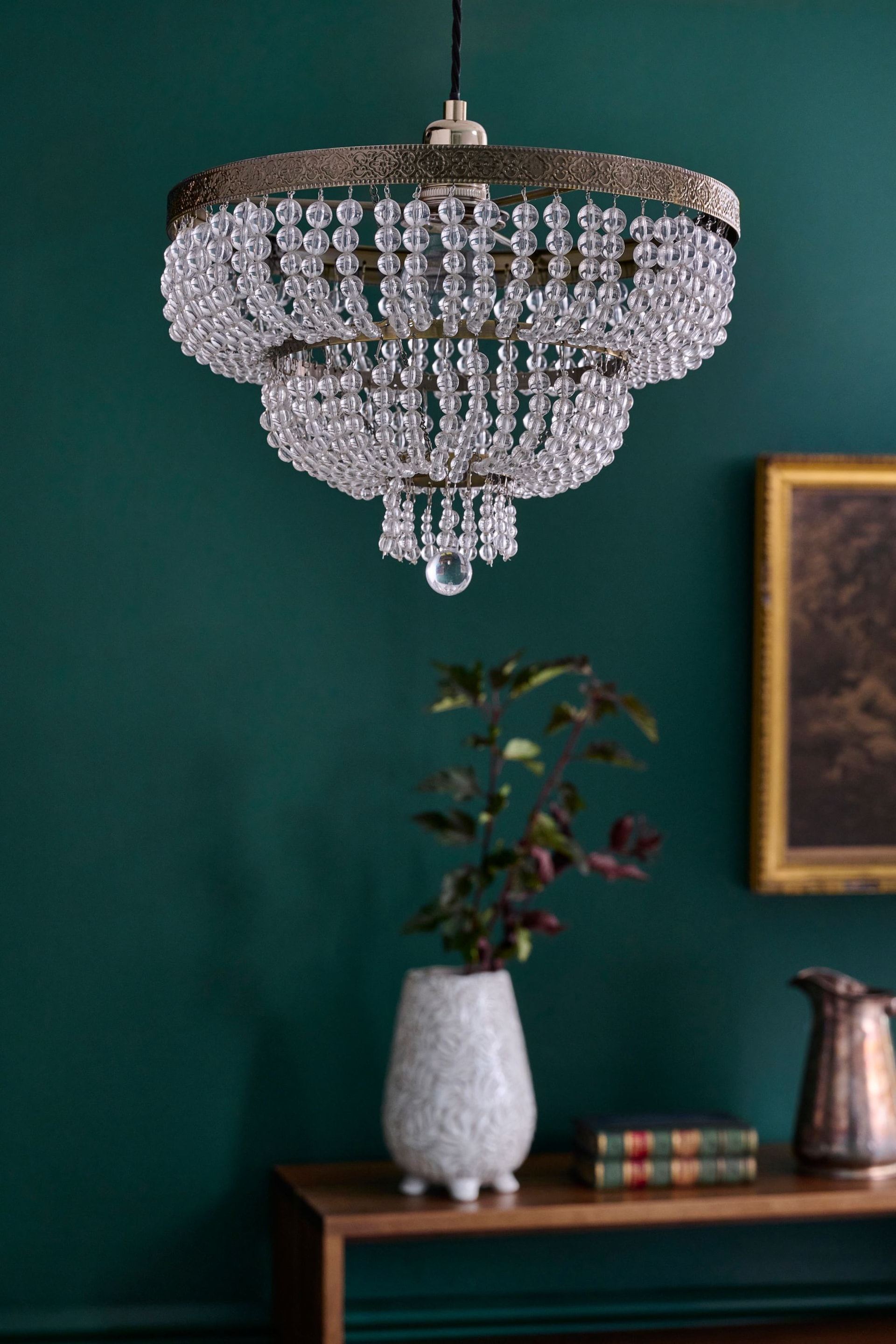 Clear Bamburgh Easy Fit Pendant Lamp Shade - Image 2 of 5