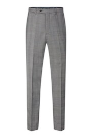 Skopes Buxton Grey Check Tailored Fit Suit Trousers - Image 4 of 4