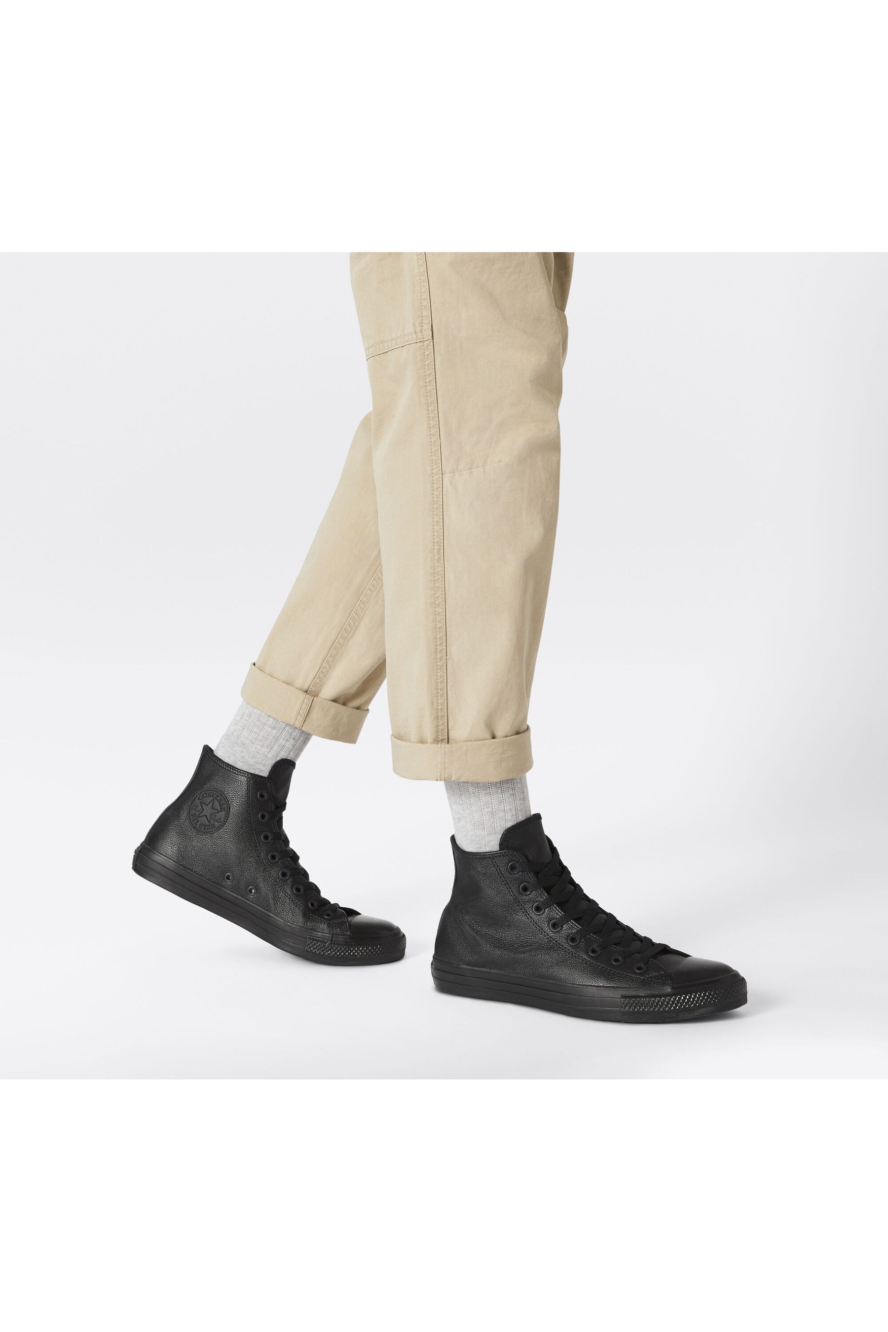 Buy Converse Black Leather High Chuck Ox Trainers from the Next UK online shop