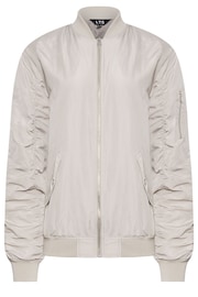 Long Tall Sally Natural Bomber Jacket - Image 2 of 2