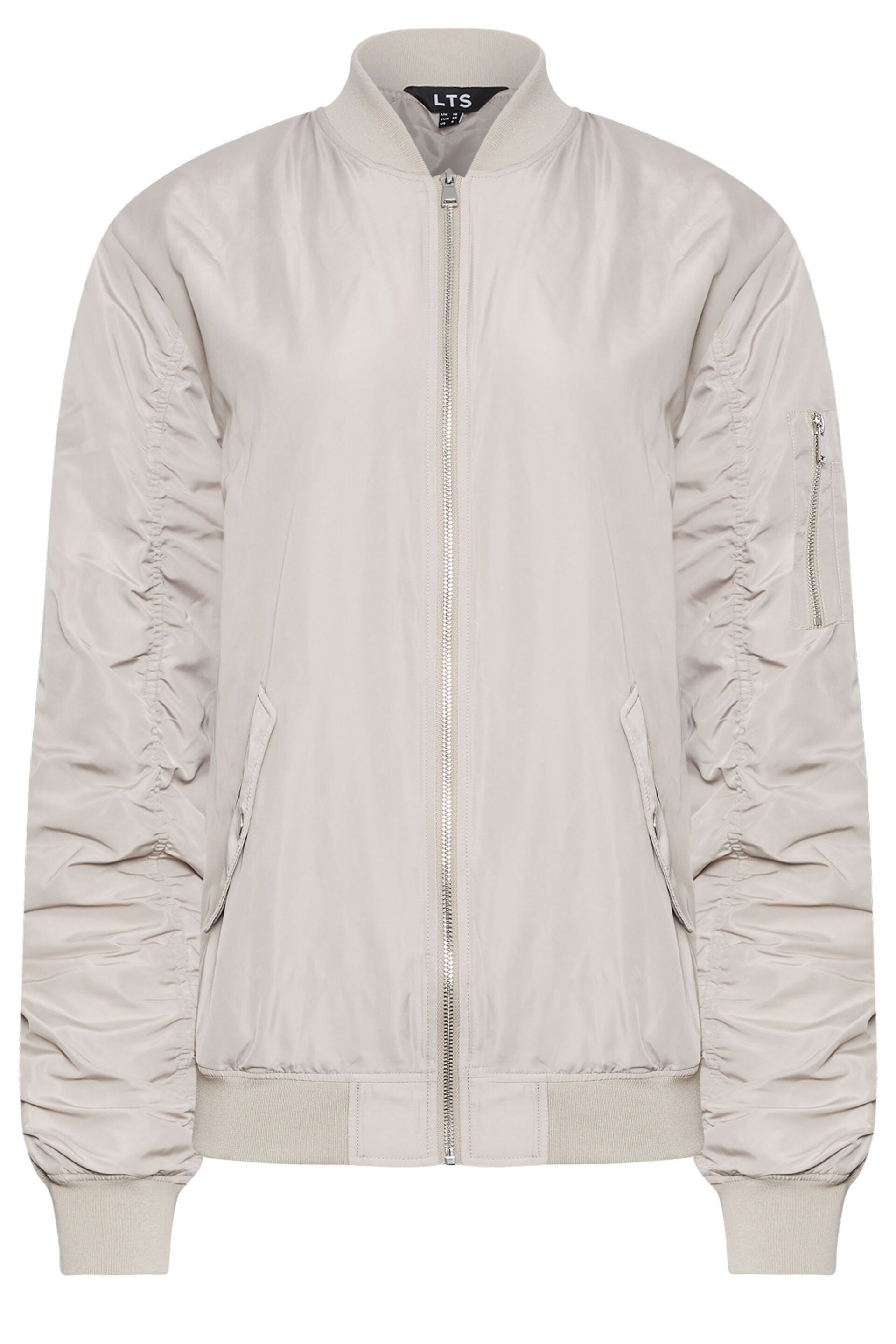 Long Tall Sally Natural Bomber Jacket - Image 2 of 2