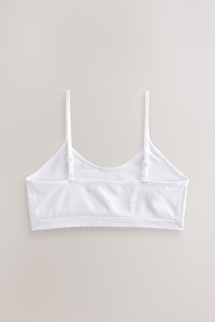 White Seamfree Strappy Crop Tops 2 Pack (7-16yrs) - Image 2 of 5