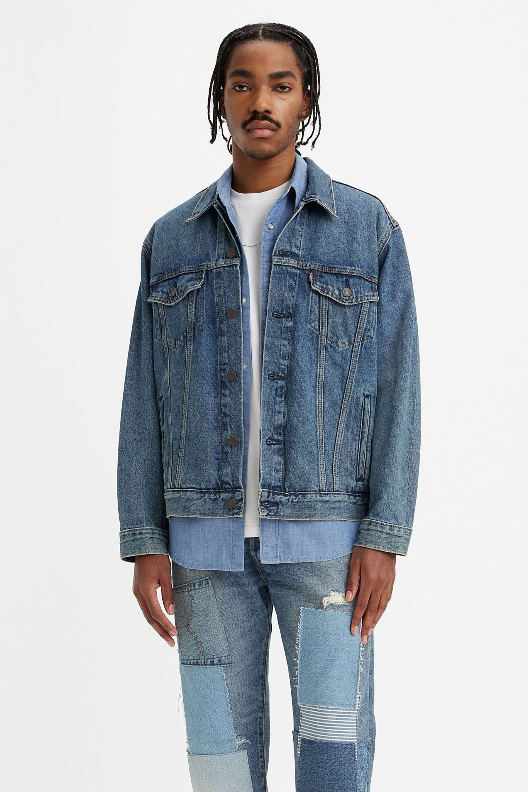 Buy Levi s Waterfalls Relaxed Fit 100 Cotton Trucker Denim Jacket from Next Luxembourg