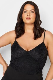 Long Tall Sally Black Lace Cami Stretch Jumpsuit - Image 1 of 4
