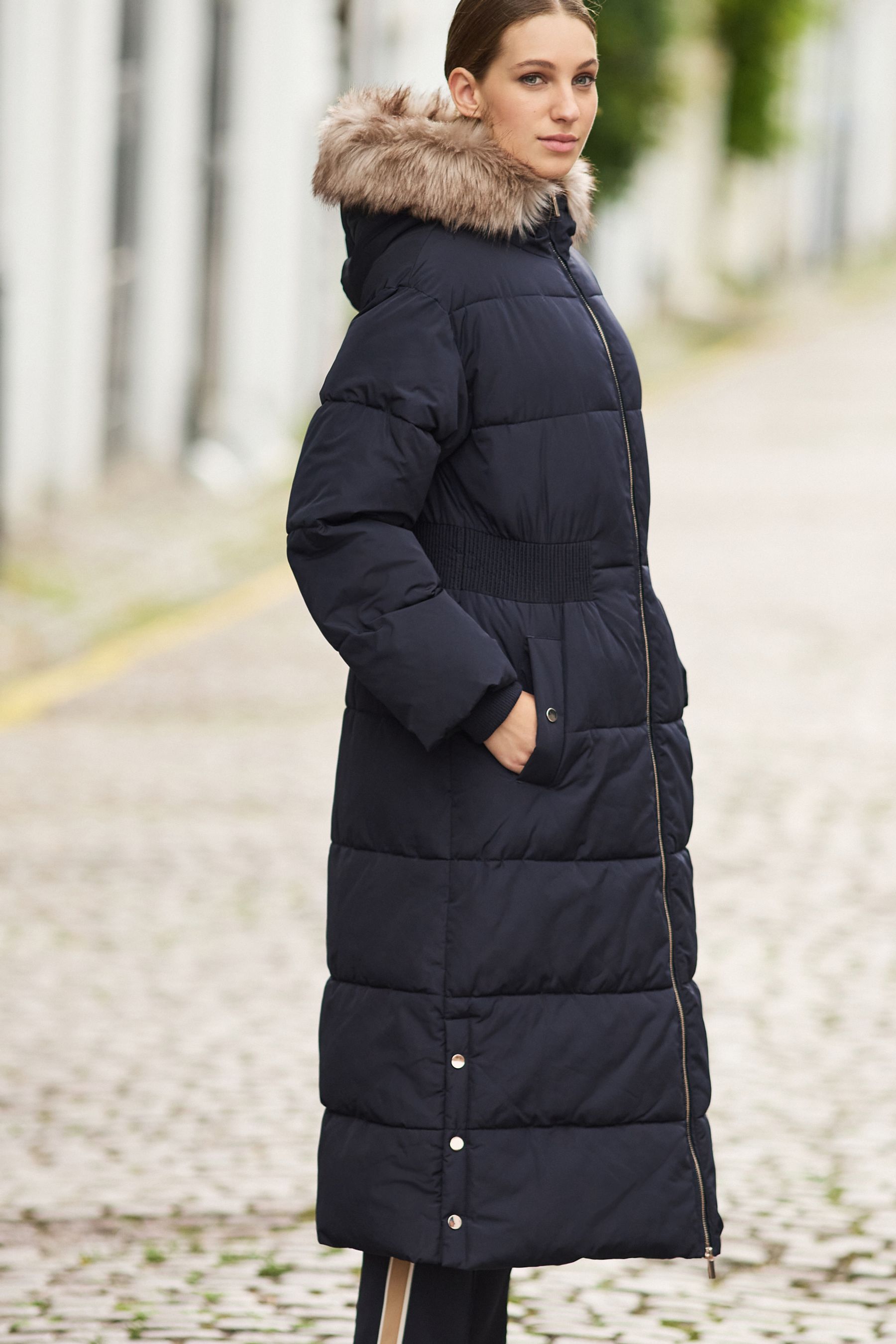 Next navy padded jacket shop