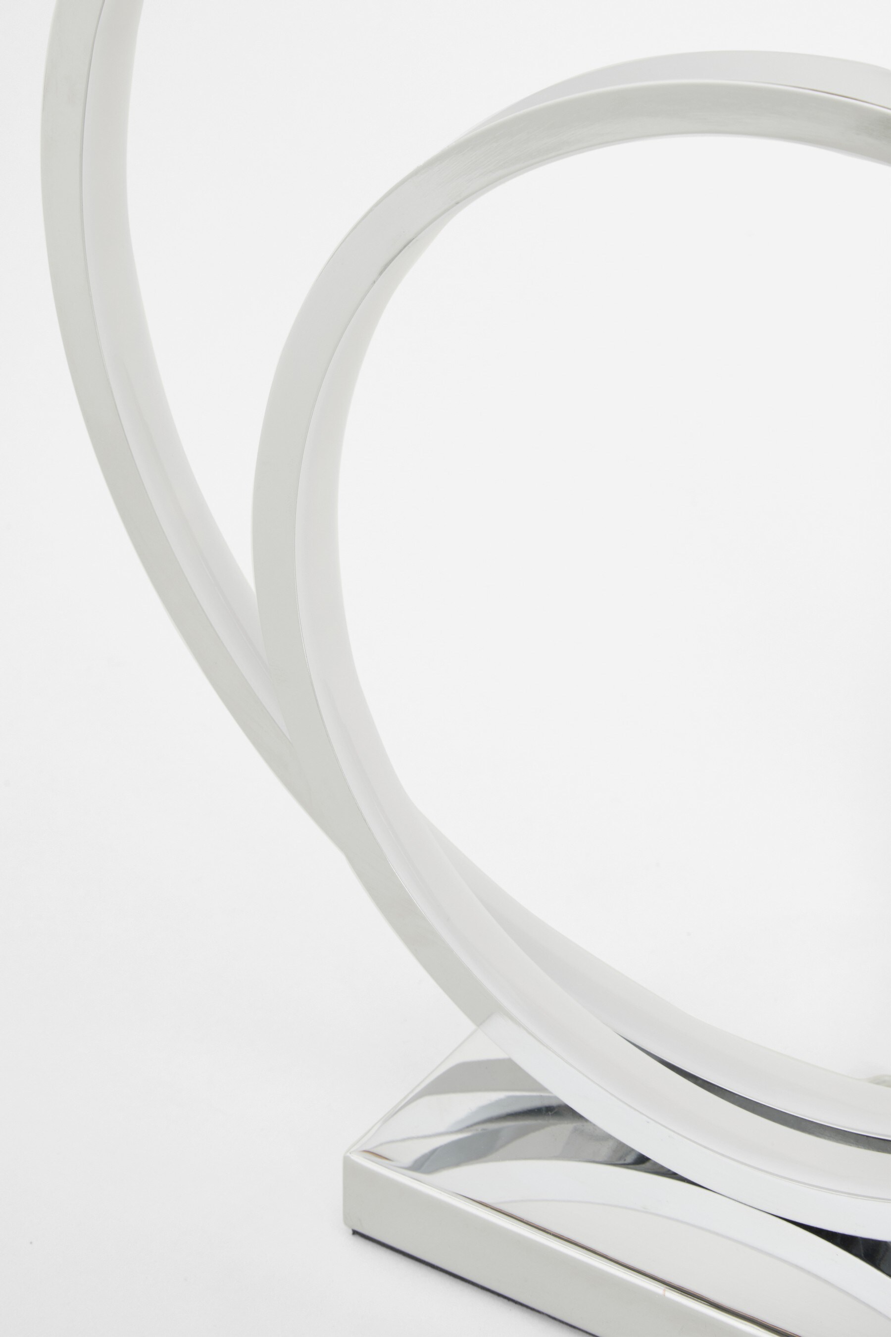 Chrome LED Eternity Touch Table Lamp